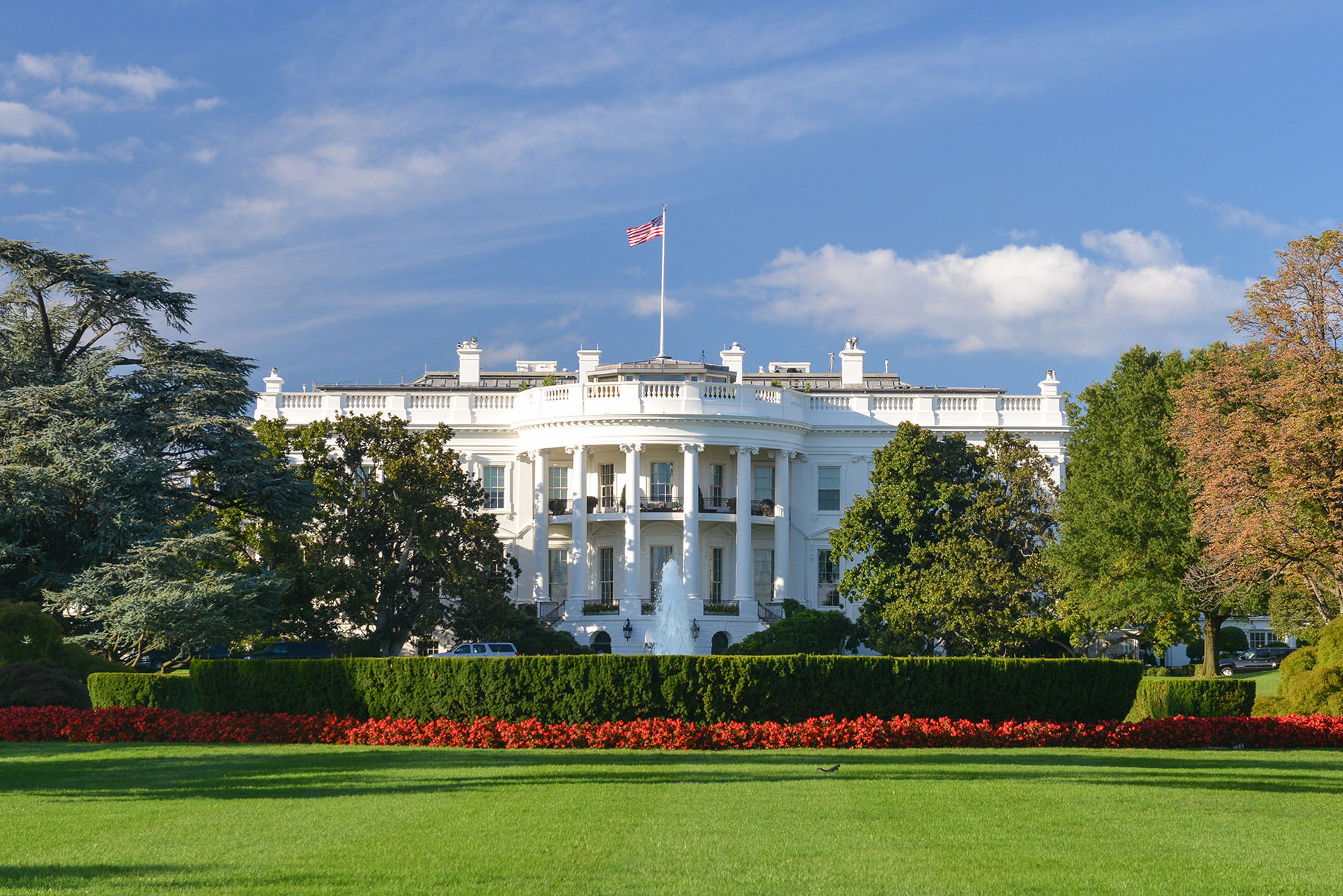 Exterior of the White House in Washington, D.C. 