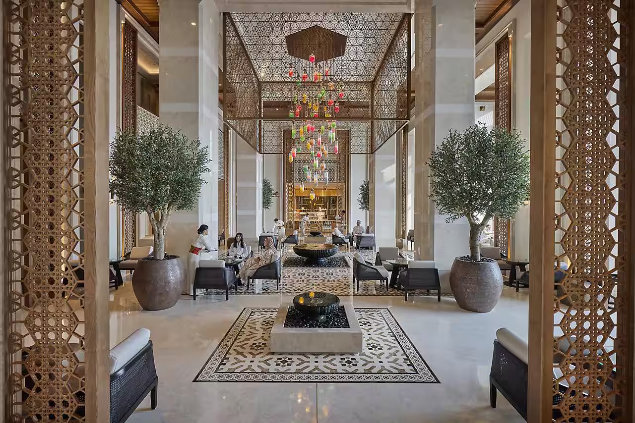 Lobby of the Mandarin Oriental, Muscat. 