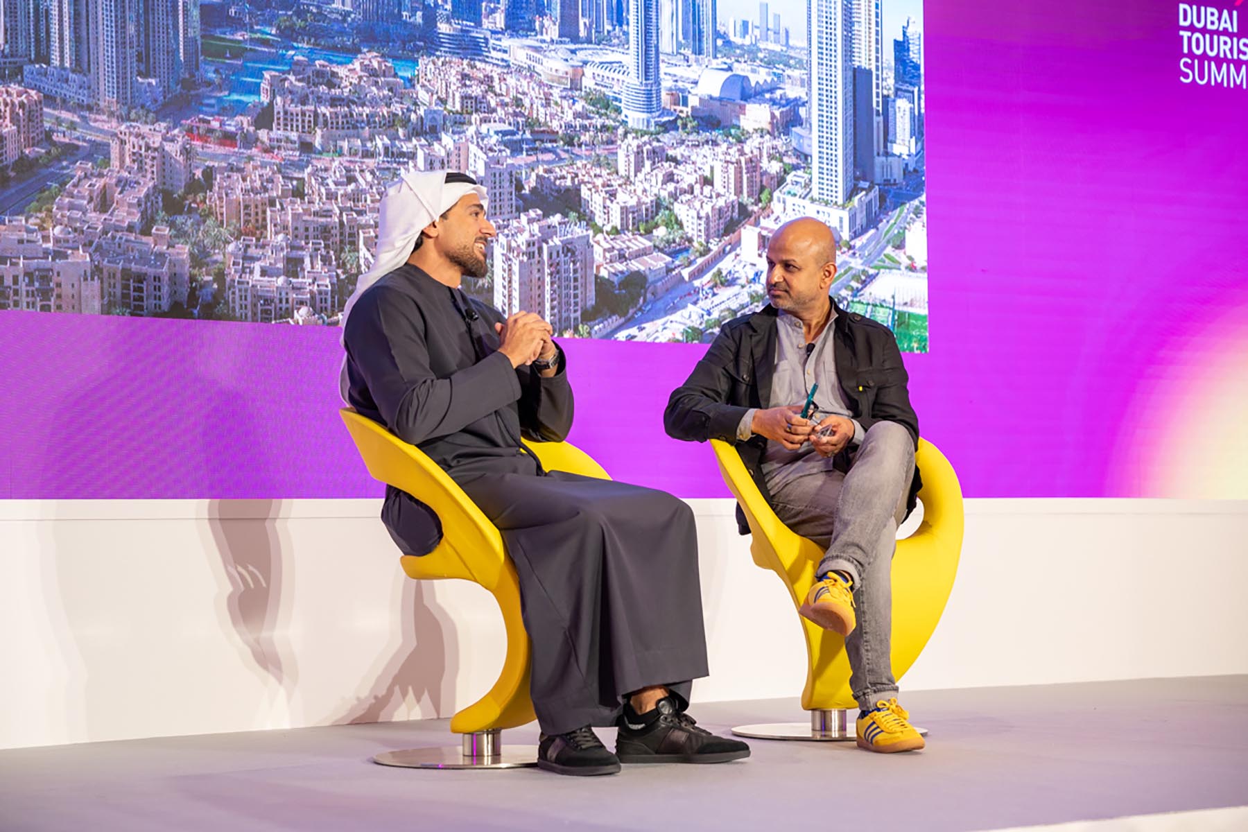 CEO of Dubai Corporation for Tourism & Commerce Marketing, Issam Kazim, at Skift Global Forum East 2023 in Dubai. 