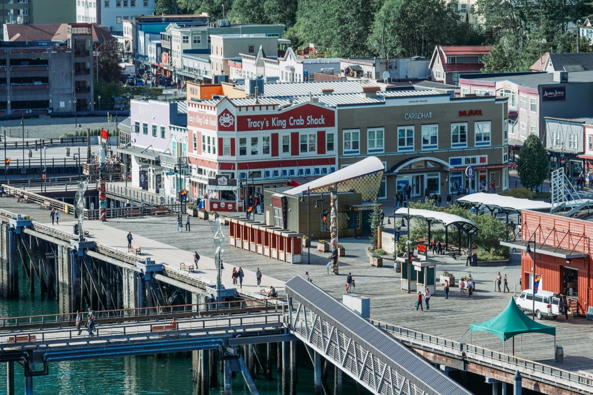 Marco Tjokro on Unsplash. A cruise terminal in Juneau. 