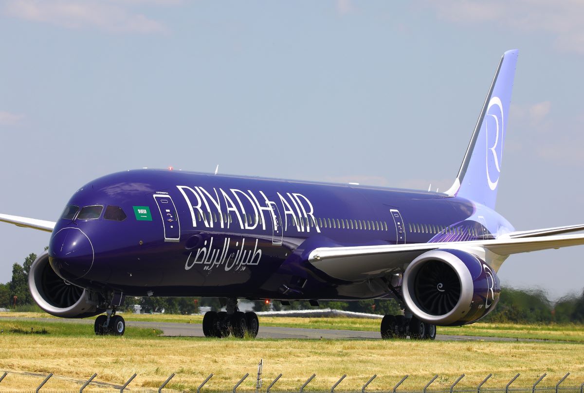 Riyadh Air's livery.