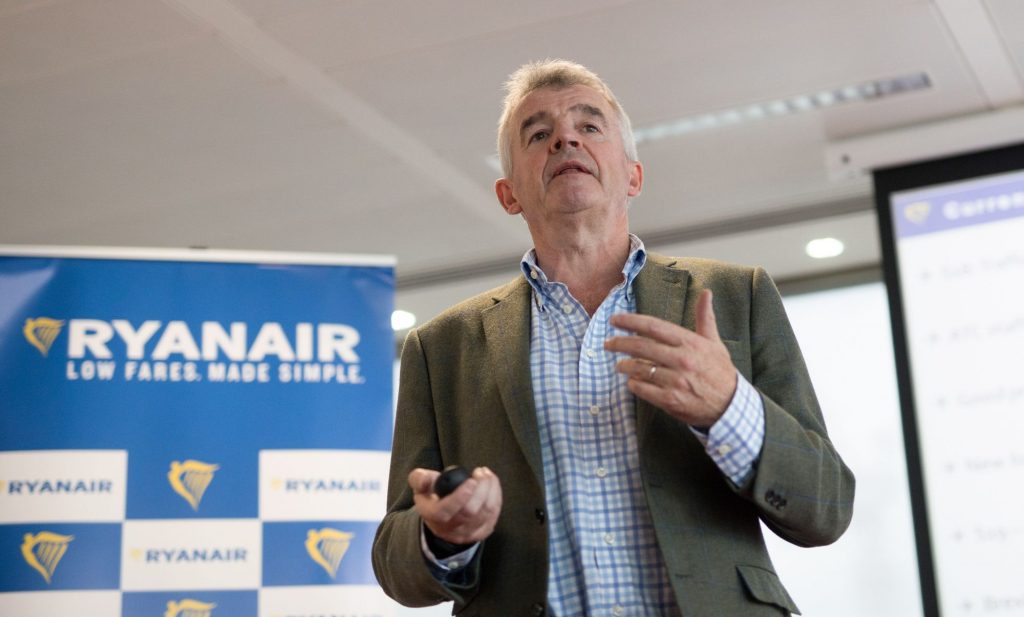 Michael O'Leary is the chief executive of the Ryanair Group. 