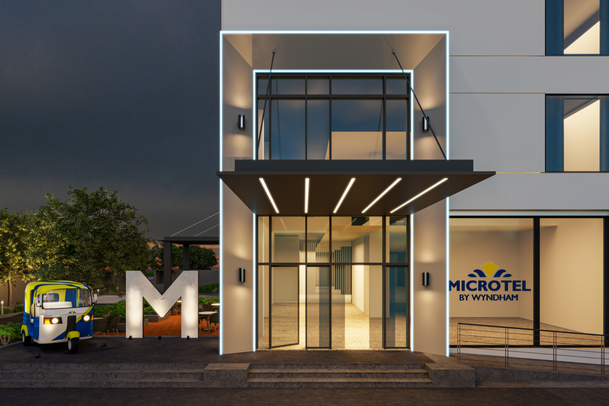 Image: Rendition of a Microtel by Wyndham hotel. 